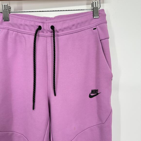 Nike Tech Fleece Joggers Violet Shock Mens Small CU4495-532 Streetwear Flawed - Picture 2 of 13